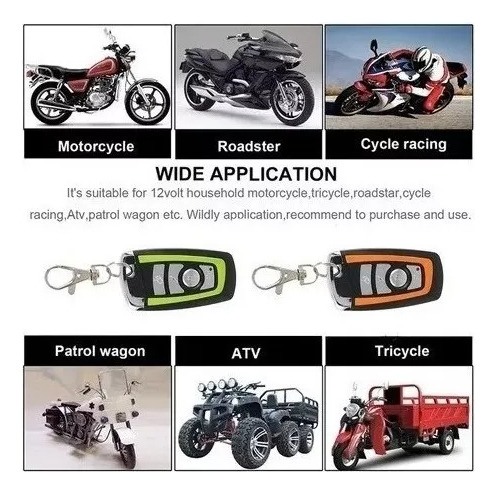 Alarme Moto Universal Partida A Distância Modo Localizador A