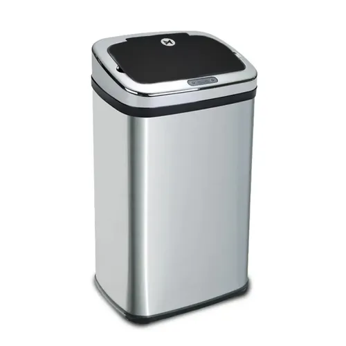 Cesto De Basura Automático Cocina Inteligente Tacho Con Sensor 30l Plateado