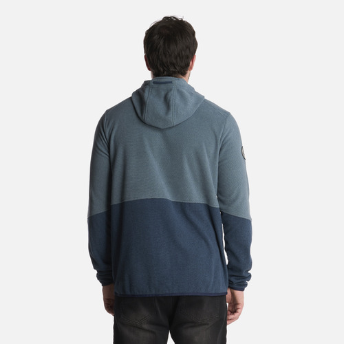 Polerón Hombre Stripes Nano-f Full Zip Hoody Azul Lippi
