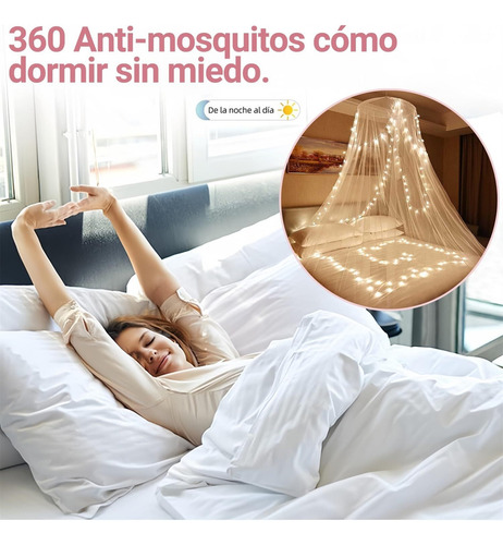 Mosquitero De Camas, Mosquitera De Cúpula Con Malla Fina