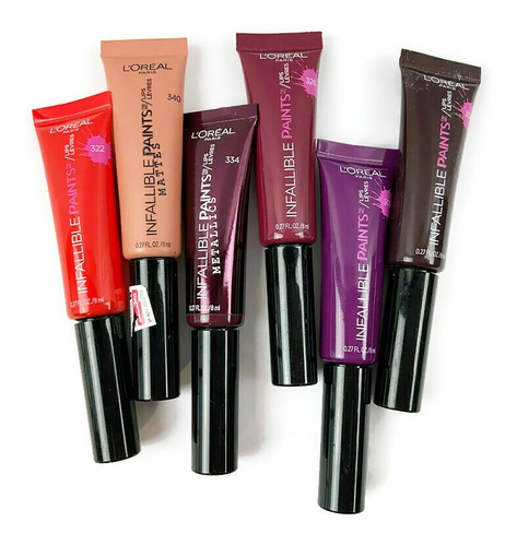 Labial Gloos Liquido Loreal Infallible Hidratante 12 Hrs Acabado Mate Color 322 Envidia Naranja