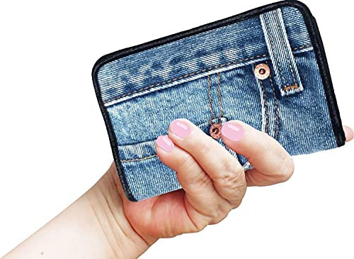 Bijoux De Ja Bifold Money Zip Monedero Tarjetero Organizador