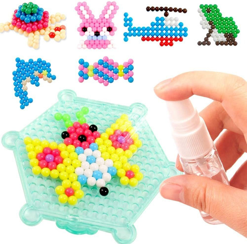 Agua Funde Granos Kit De 30 Colores 3600 Beads Perlas Pegajo