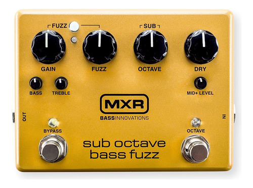 Bandeo De Pedal De Fuzz De Bajo De Bajo Octave Mxr M287 Con