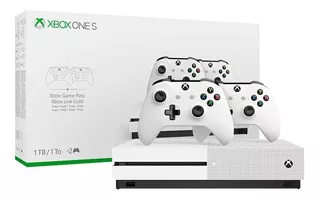 Microsoft Xbox One S 1tb Two-controller Bundle Branco