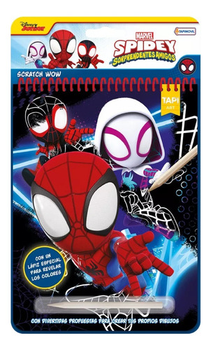 Scratch Wow Lapiz Magico Para Colorear Dibujos Spiderman