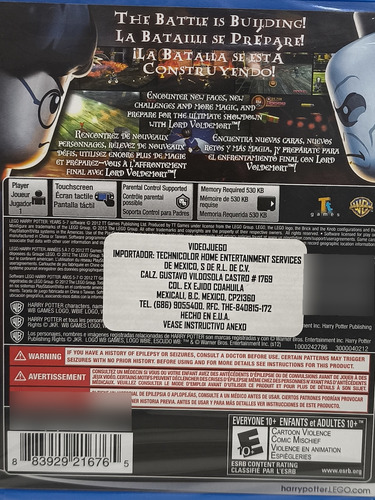 Lego Harry Potter Years 5-7 Psvita Novo Lacrado