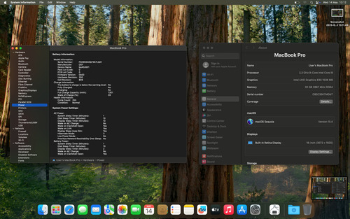 Macbook Pro (2019-16) I9 32gb 2tb Grade B - 8gb Vram 255 Cic Space Gray (Usado)