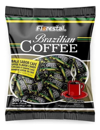 Bala De Café Florestal Brazilian Coffee Pacote 500gr- 2un