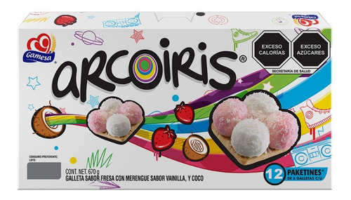 Galletas Arcoiris 670 G