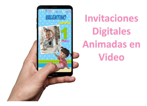 Invitacion Monster Inc Video Tarjeta Digital