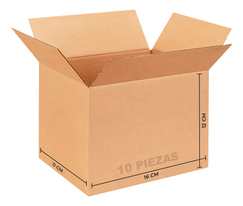 10 Caja Carton Nueva Empaque E-commerce Envios 16x12x12