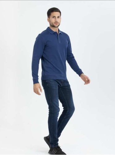 Sudadera Old Navy Polo Azul Adultos Hombre