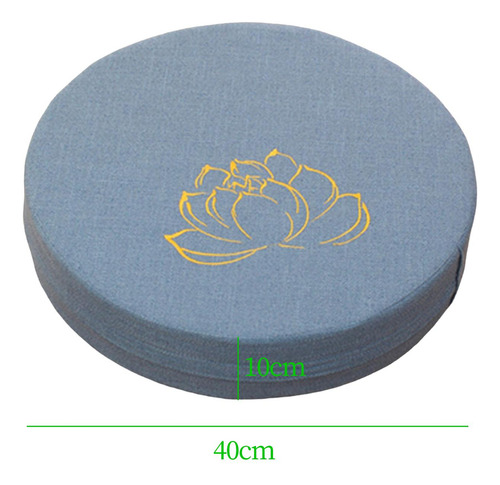 Almofada Redonda Para Meditação Para Ioga, 16 Azul 10cm