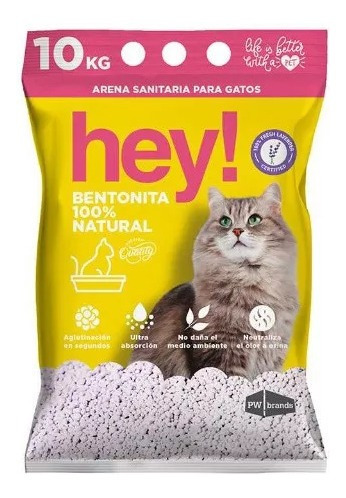 Arena De Gato Premium 10 Kg Aroma Lavanda