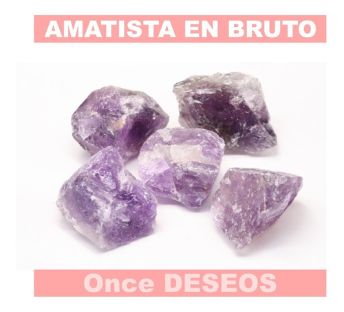 Cuarzo Amatista En Bruto Energía Positiva Limpia 418 Gr