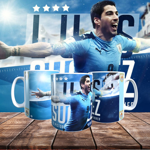 Imagen 1 de 1 de Taza Personalizada Diseño Luis Suarez Uruguay 155
