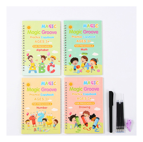 Cuaderno De Práctica De La Caligrafía Mágica Para Niños