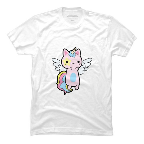 Playera Blusa Gato Unicornio Angel Colores Pastel Moda