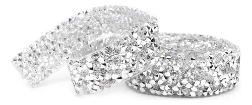 Cadena De Malla De Cristal De 5 Yardas Con Estampado De Diam