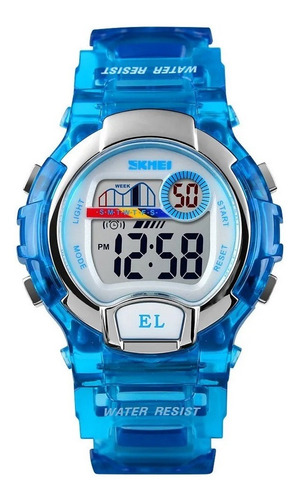 Reloj Deportivo Digital Niños Skmei 1450 Azul - Sumergible 