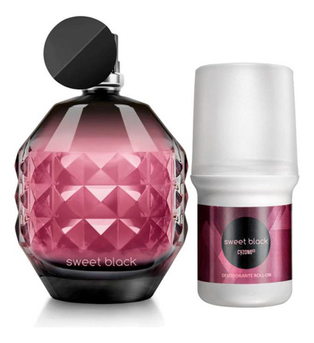 Perfume Original Sweet Black 50ml + Desodorante Cyzone Esika