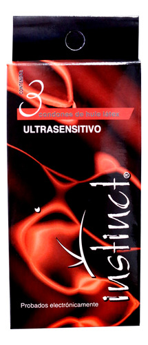 Condon Instinct Ultrasensitivo 12 Carteras Con 3 Condonesc/u