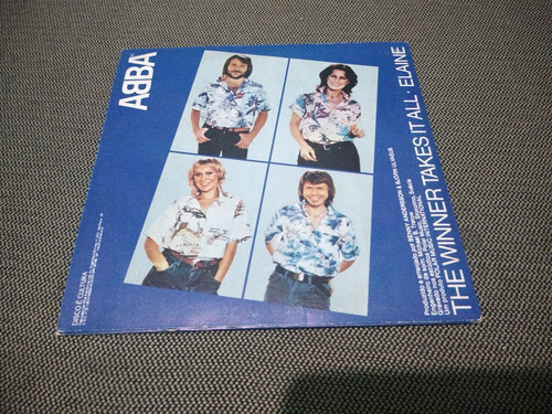 Lp Compacto Abba 1980 The Winner Takes It All - Elaine (Usado)