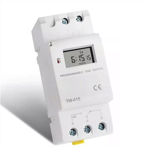 Temporizador Programable Digital Tm-615, 220v, 16a, Din Riel