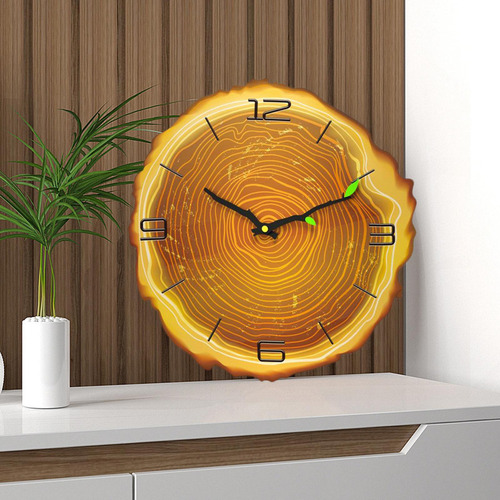 A Reloj De Pared De Con Pilas Para La Decoración 4 Números C