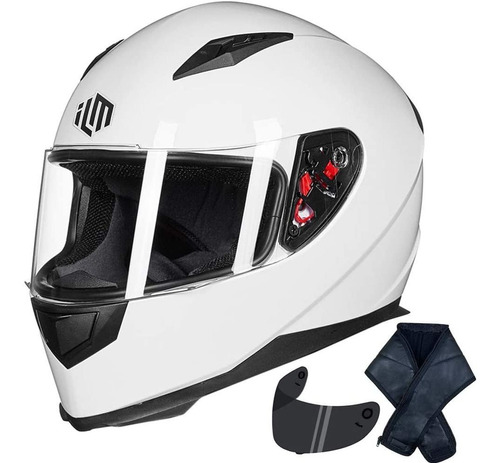 Casco Motocicleta Ilm Para Calle, Cara Completa, Talla S