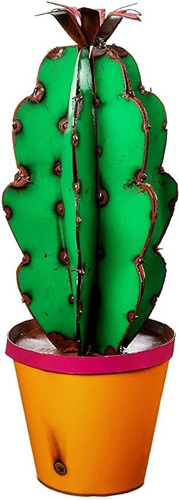 Cactus De Flecha Rústica En Maceta Con Arte De Jardí