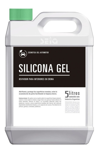 Silicona Gel Para Interiores De Autos Seiq 5 Litros