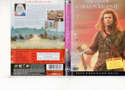 Corazón Valiente (1995) (2 Dvd) - Dvd Original - Mcbmi