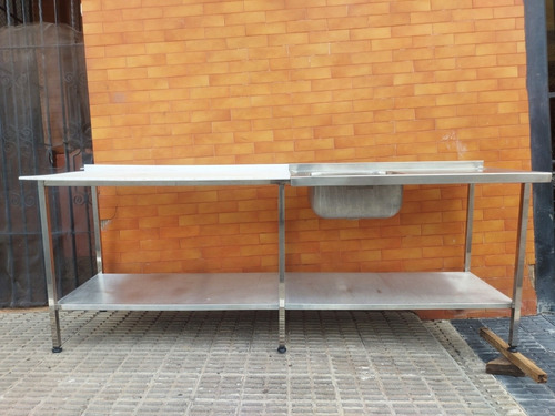 Pia Industrial Inox Tampo Polietileno (Usado)