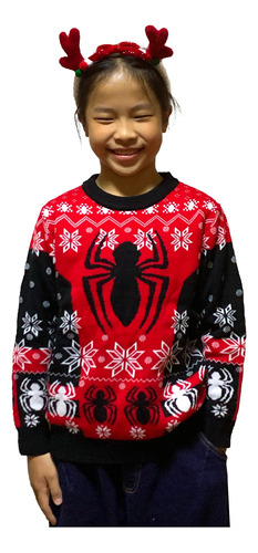 Spider-man Ugly Sweater Sueter Navideño Hombre Sueter Mujer