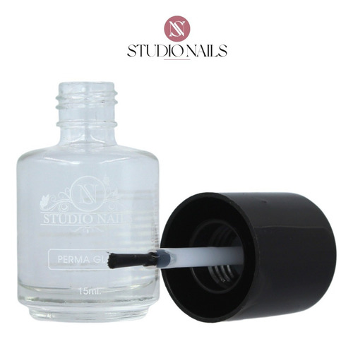 Esmalte Brillante Para Uñas. Permagloss 15ml. Studio Nails Color Transparente