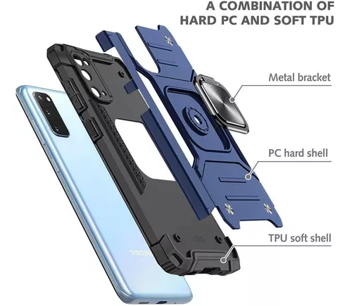 HNHYGETE Funda Samsung Galaxy S20 FE, Samsung S20 FE 5G, parachoques de  goma dura con anillo de rotación de 360° con soporte para Samsung Galaxy  S20