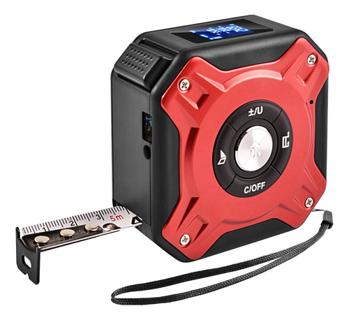 Telêmetro a laser digital 3 em 1 de 16 pés com fita métrica