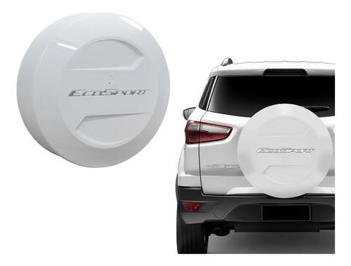 Capa De Estepe Ford Ecosport 2003 A 2015 Branco Ártico Bepo