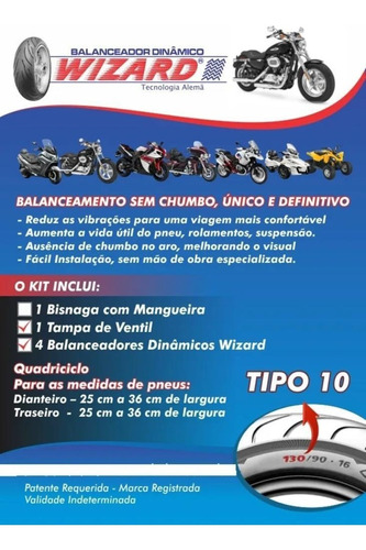 Balanceamento Automático Tipo 10 Quadriciclo Pneus Yokohama