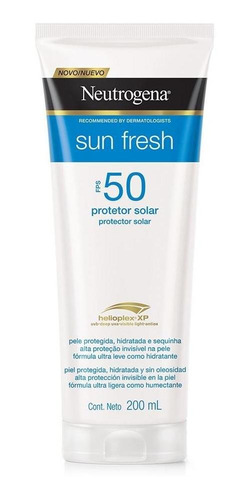 Protetor Solar Neutrogena Sun Fresh Corpo Fps50 200ml 45%off