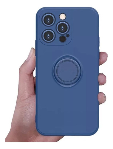 Capa Capinna Premium Aveludada C/ Anel Para iPhone 13 Pro