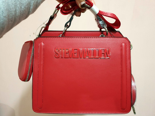 Bolsa Steve Madden Roja Bevelyn Viral Original Con Etiqueta