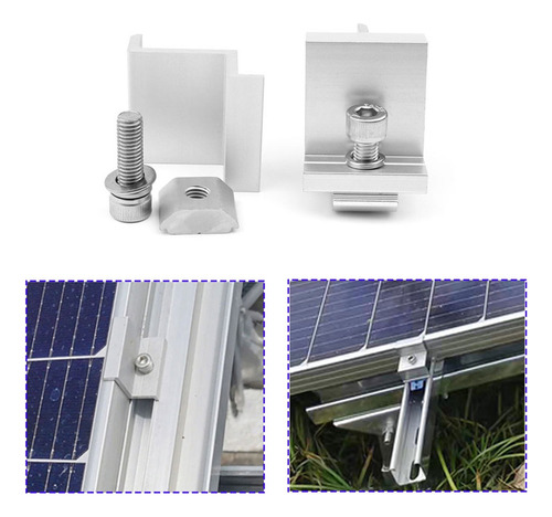 Soporte De Montaje En Panel Solar Panel Fotovoltaico Riel Pa
