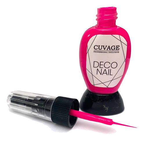 Imagen 3 de 4 de Esmaltes Con Pincel Liner Doble Punta Deco Nail Dibujos