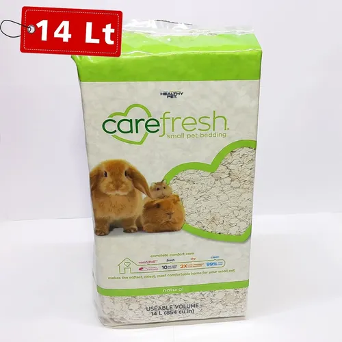 Sustrato Carefresh Natural 14 L Para Hamster Cuyo 730grs 221