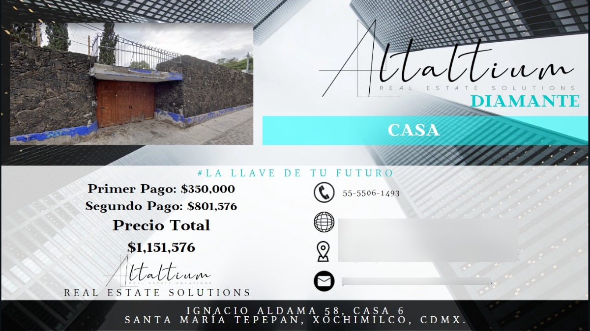 Casa En Venta, Santa Maria Tepepan, En Remate..!!