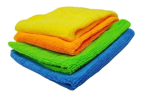 Imagen 5 de 5 de Pack 10 Paño Microfibra Multiuso Limpieza Cocina Living Baño