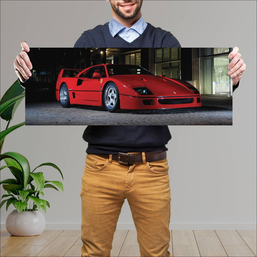 Cuadro 30x80cm Auto 1987 Ferrari F40 Auto 221